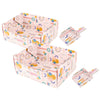 Bosco 17" Cardboard Cat Litter Box with Scoop, Confetti Pink (2-Pack)