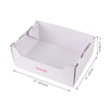 Bosco 17" Cardboard Cat Litter Box with Scoop, White (2-Pack)