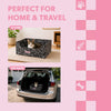 Bosco 17" Cardboard Cat Litter Box with Scoop, Speckle Black (2-Pack)