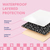 Bosco 17" Cardboard Cat Litter Box with Scoop, Speckle Black (2-Pack)