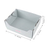 Bosco 17" Cardboard Cat Litter Box with Scoop, Cloud Gray (2-Pack)