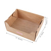 Bosco 17" Cardboard Cat Litter Box with Scoop, Honey Oak (2-Pack)