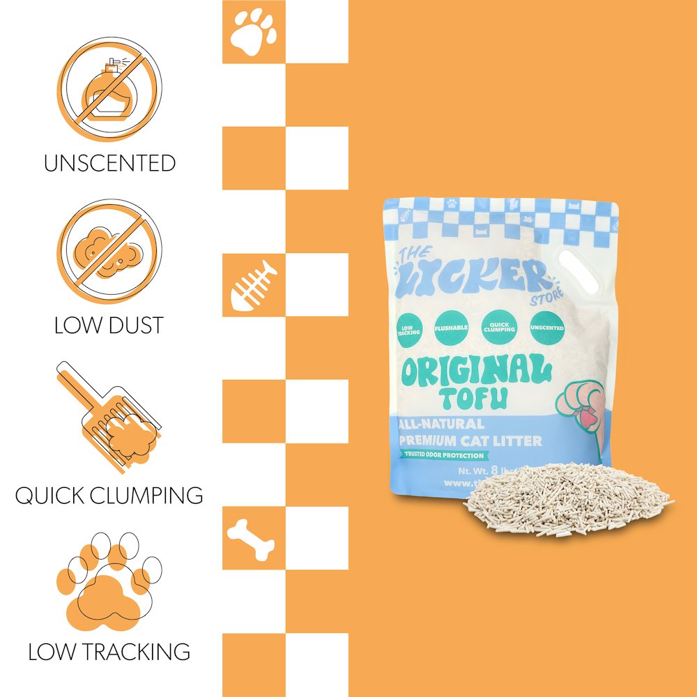 Ultra Absorbent Fast Clumping Flushable Tofu Cat Litter, 8 lbs