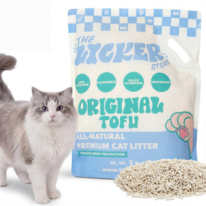 Ultra Absorbent Fast Clumping Flushable Tofu Cat Litter, 8 lbs