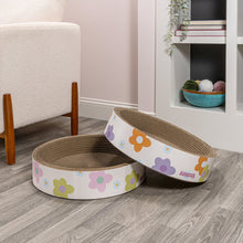 Daisy Modern Cardboard Bowl Cat Scratcher With Catnip