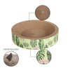 Daisy Modern Cardboard Bowl Cat Scratcher with Catnip, Mint/Green (Set of 2)