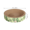 Daisy Modern Cardboard Bowl Cat Scratcher with Catnip, Mint/Green (Set of 2)