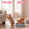Daisy Modern Cardboard Bowl Cat Scratcher with Catnip, Navy/Blue (Set of 2)
