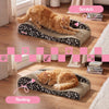 Kokomo Coastal Cardboard Lounge Bed Cat Scratcher with Catnip, Black/White