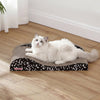 Kokomo Coastal Cardboard Lounge Bed Cat Scratcher with Catnip, Black/White