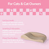 Kokomo Coastal Cardboard Lounge Bed Cat Scratcher with Catnip, Oak Wood Finish