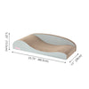 Kokomo Coastal Cardboard Lounge Bed Cat Scratcher with Catnip, Gray