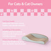 Kokomo Coastal Cardboard Lounge Bed Cat Scratcher with Catnip, Gray