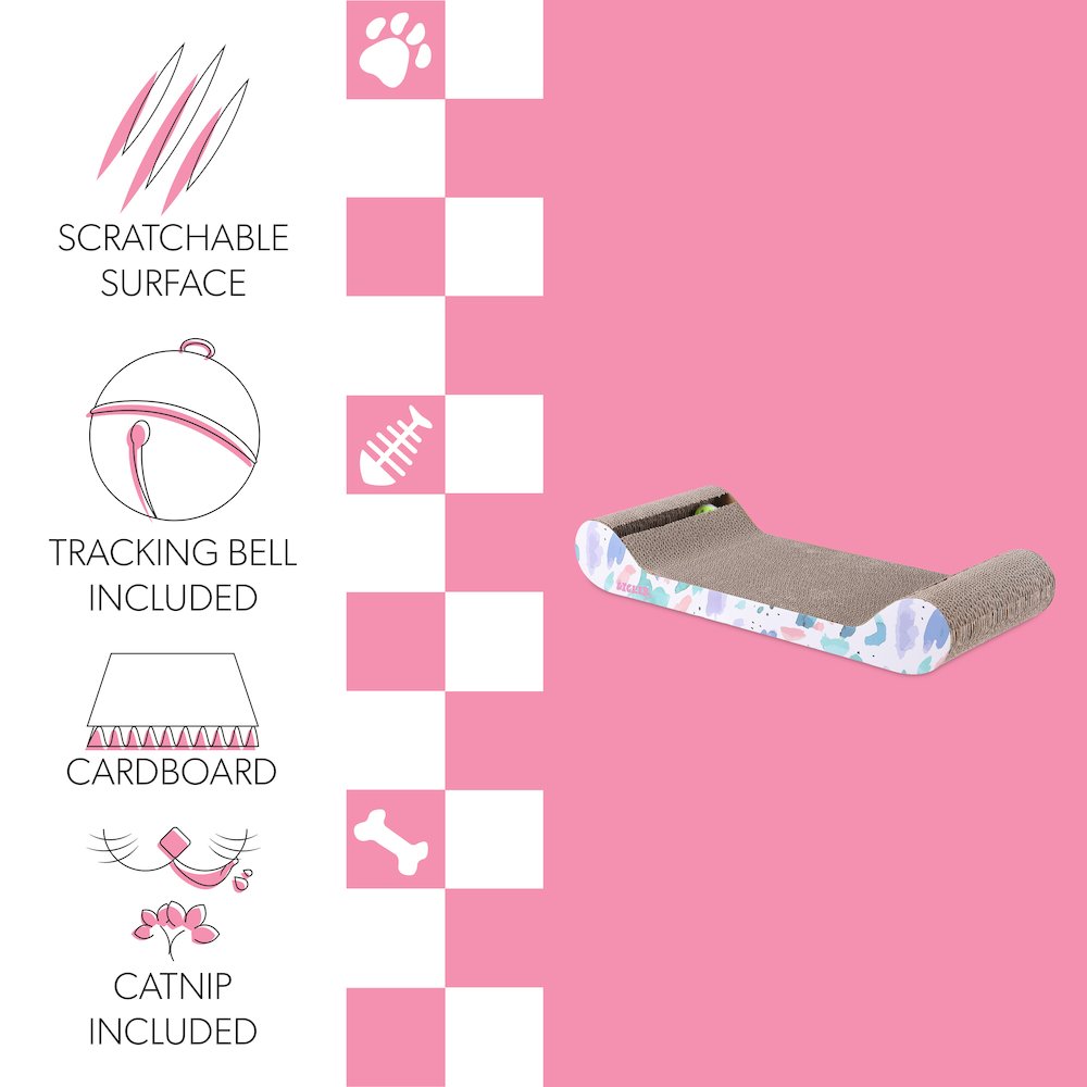 Rini Modern Cardboard Lounge Bed Cat Scratcher