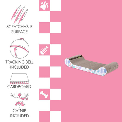 Rini Modern Cardboard Lounge Bed Cat Scratcher