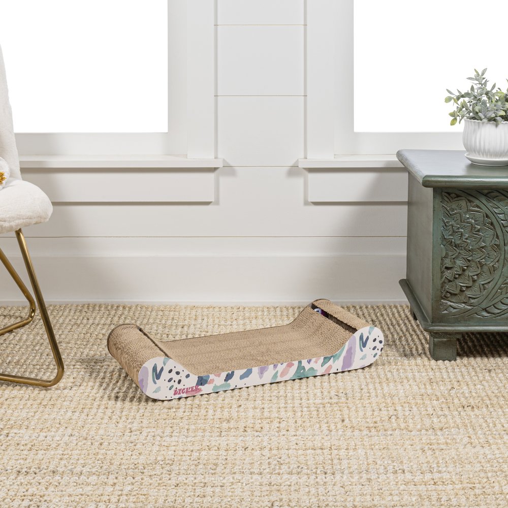 Rini Modern Cardboard Lounge Bed Cat Scratcher