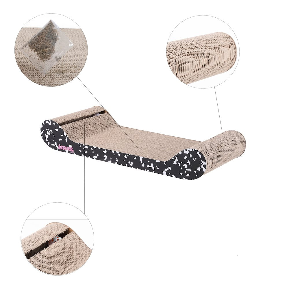 Rini Modern Cardboard Lounge Bed Cat Scratcher