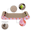 Rini Lounge Bed Cat Scratcher with Bell Toys & Catnip, Pink/Red (Set of 2)