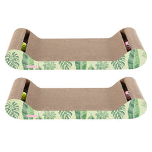 Rini Lounge Bed Cat Scratcher with Bell Toys & Catnip, Mint/Green (Set of 2)