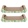 Rini Lounge Bed Cat Scratcher with Bell Toys & Catnip, Mint/Green (Set of 2)
