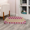 Montego Coastal Patterned Cardboard Lounge Bed Cat Scratcher With Catnip