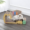 Kazoku Modern Cardboard 5-In-1 Family Cat Cave Scratcher