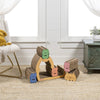 Kazoku Modern Cardboard 5-In-1 Family Cat Cave Scratcher