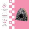 Koko Modern Cardboard Triangle Cat Cave Scratcher with Catnip, Black/White