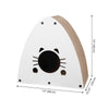 Koko Modern Cardboard Triangle Cat Cave Scratcher with Catnip, Gray
