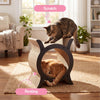 Nyan Modern Cardboard Tunnel Cat Scratcher with Catnip, Black