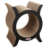 Nyan Modern Cardboard Tunnel Cat Scratcher with Catnip, Black