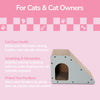 Kento Minimalist Cardboard Angled Cat Cave Scratcher with Catnip, Gray