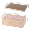 Naomi Cardboard Cat Scratcher Pad with Catnip, Oak Wood Finish (5-Pack)