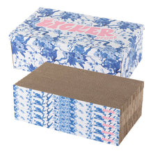 Naomi Cardboard Reversible Cat Scratcher Pad with Catnip, Blue/White (5-Pack)