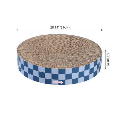 Nelson Modern Cardboard Round Bowl Cat Scratcher with Catnip