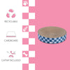 Nelson Modern Cardboard Round Bowl Cat Scratcher with Catnip