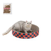 Nelson Modern Cardboard Round Bowl Cat Scratcher with Catnip