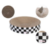 Nelson Modern Cardboard Round Bowl Cat Scratcher with Catnip
