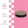 Nelson Modern Cardboard Round Bowl Cat Scratcher with Catnip