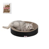 Nelson Modern Cardboard Round Bowl Cat Scratcher with Catnip