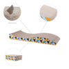 Eero Modern Cardboard Foldable Lounge Cat Scratcher With Catnip