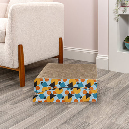 Eero Modern Cardboard Foldable Lounge Cat Scratcher With Catnip