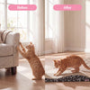 Eero Modern Cardboard Foldable Lounge Cat Scratcher with Catnip, Black/White
