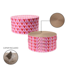 Kate Cardboard Cat Scratcher Pad In Box with Catnip, Hearty Pink/Red (5-Pack)