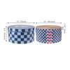 Kate Cardboard Cat Scratcher Pad In Box with Catnip, Checker Navy/Blue (5-Pack)