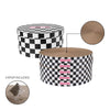 Kate Cat Scratcher Pad In Box with Catnip, Checker Black/White (5-Pack)
