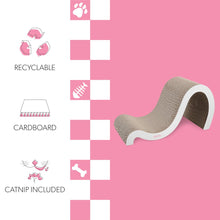 Kona Modern Cardboard Double-Sided Wave Cat Scratcher with Catnip