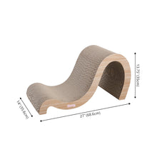 Kona Modern Cardboard Double-Sided Wave Cat Scratcher with Catnip