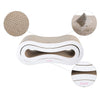 Suvi Modern Cardboard Infinity 2-in-1 Lounge Bed Cat Scratcher with Catnip