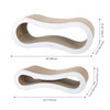Suvi Modern Cardboard Infinity 2-in-1 Lounge Bed Cat Scratcher with Catnip